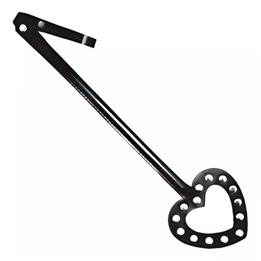 Fusta De Cuero Con Palmeta De Corazón