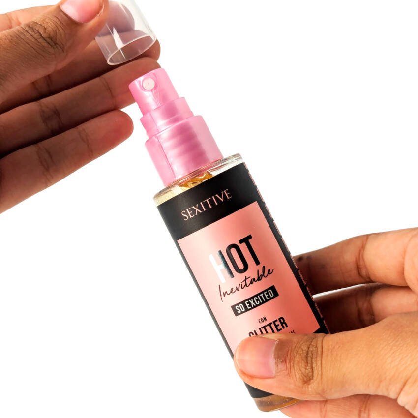 Body splash hot inevitable so excited con glitter Sexitive - Imagen de 5
