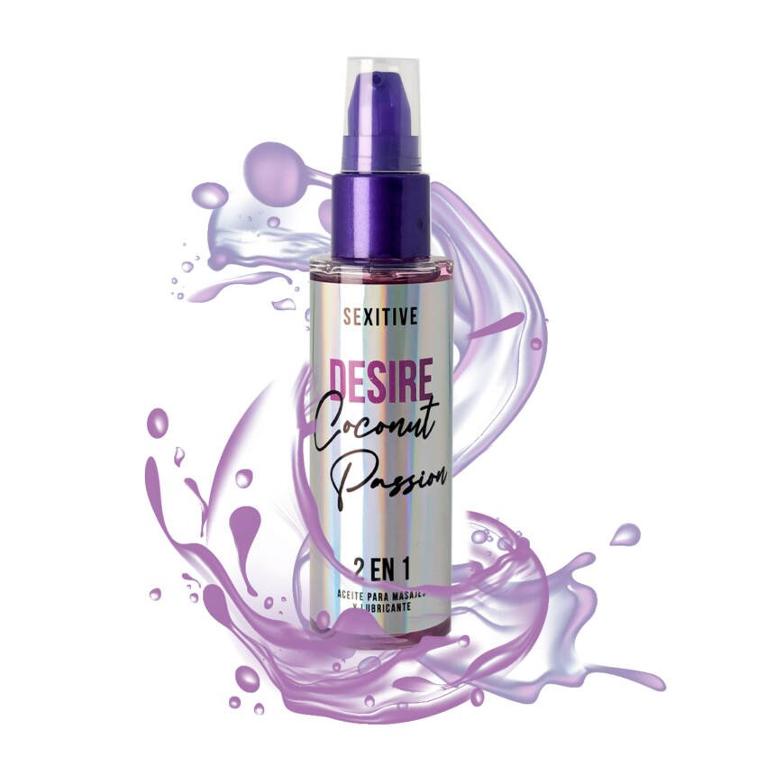 Aceite y gel lubricante Desire Coconut - Imagen de 4