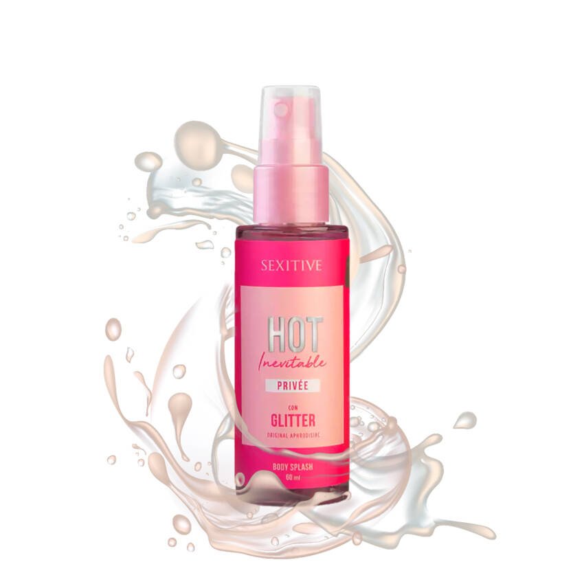 Body splash hot inevitable privée con glitter Sexitive - Imagen de 3