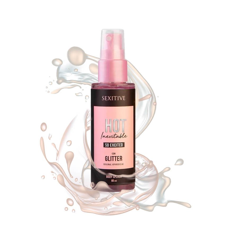Body splash hot inevitable so excited con glitter Sexitive - Imagen de 3