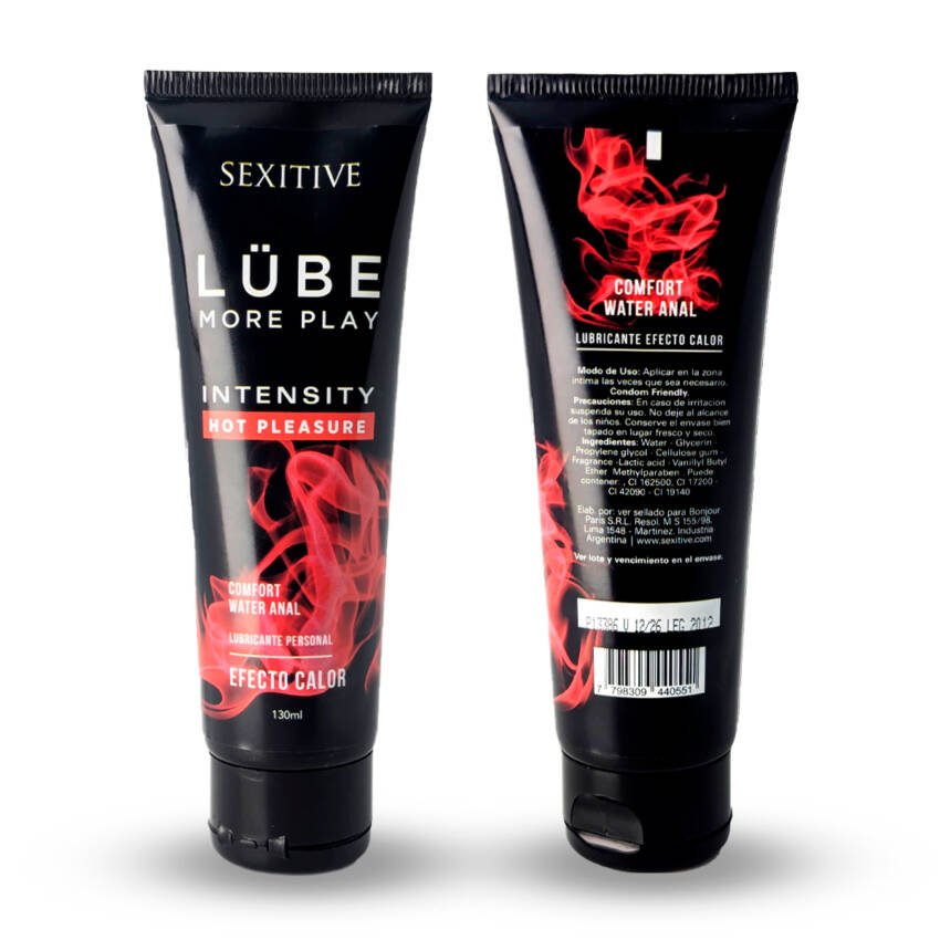 Gel Lubricante Anal Lube Intensity Hot Pleasure Sexitive - Imagen de 5