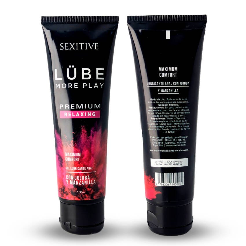 Gel Lubricante Anal Lube Premium Relaxing Sexitive - Imagen de 5