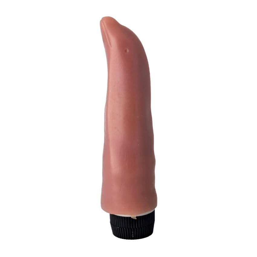 Dildo vibrador de delfín - 18 x 3,5 cm