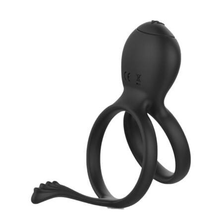 Anillo vibrador doble con estimulación anal