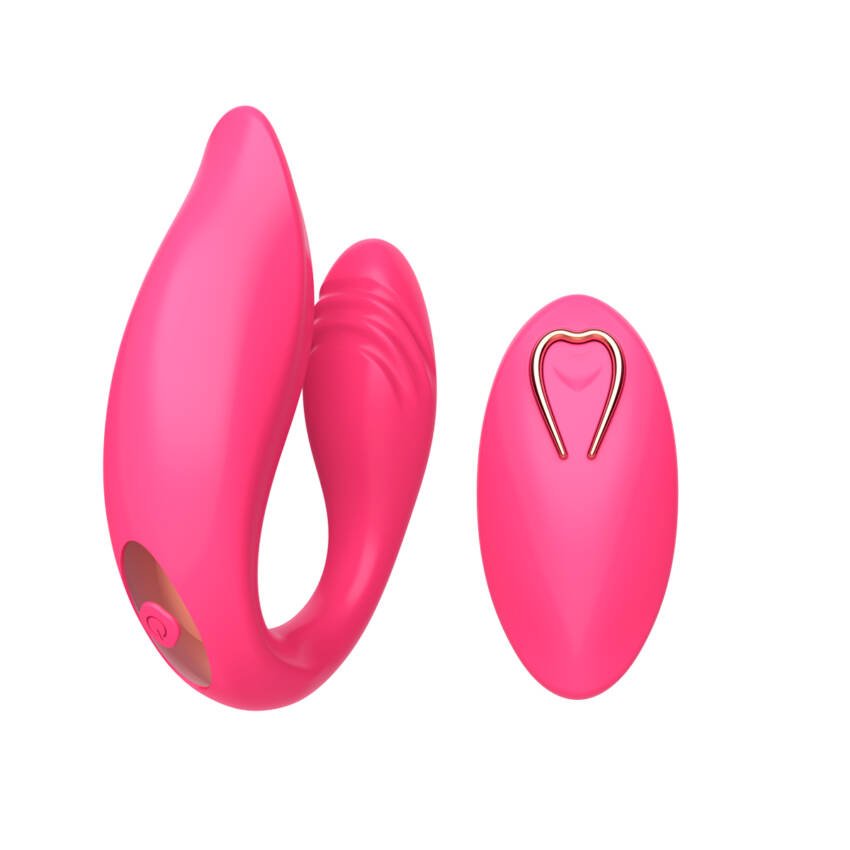 Estimulador vibrador doble con control
