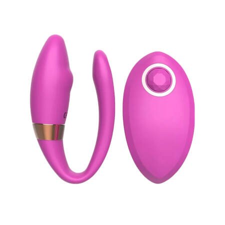 Vibrador estimulador doble con control