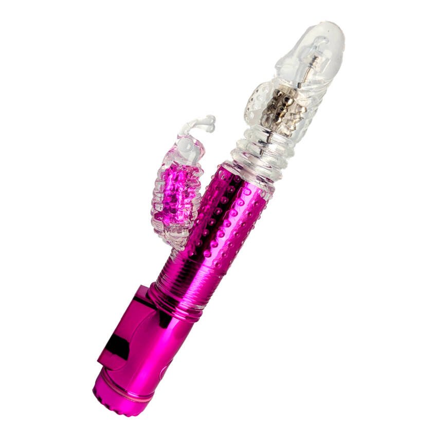 Vibrador rotador rabbit con carga usb
