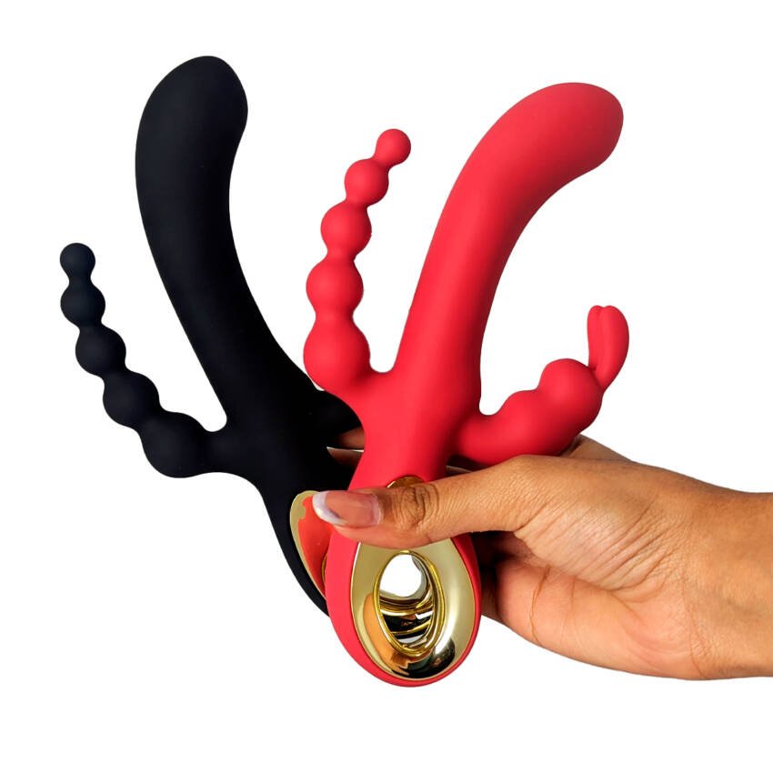 Vibrador con triple estimulación - premium - Imagen de 10