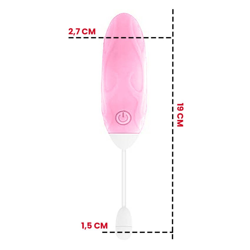 Huevo vibrador con control remoto - carga usb - Imagen de 4