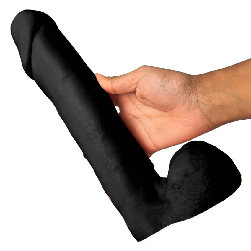 Consolador gigante macizo premium 27 x 6 cm-Mulato - Imagen de 2