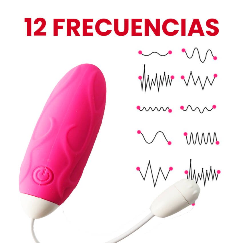 Huevo vibrador con control remoto - carga usb - Imagen de 7