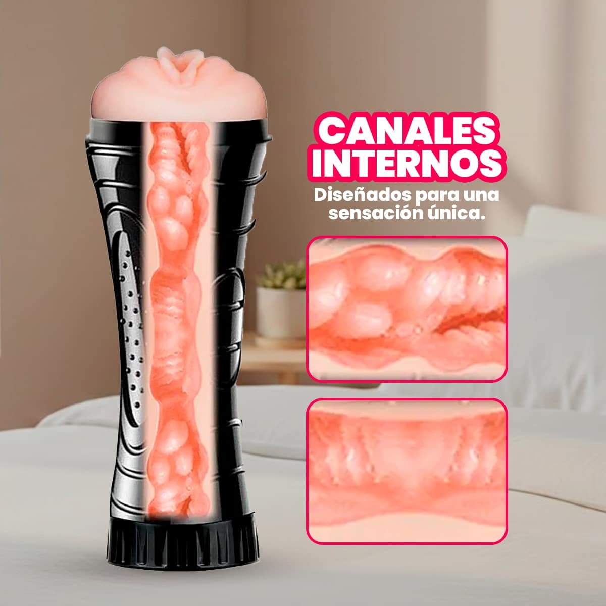 Masturbador masculino vibrador - vagina - Imagen de 2