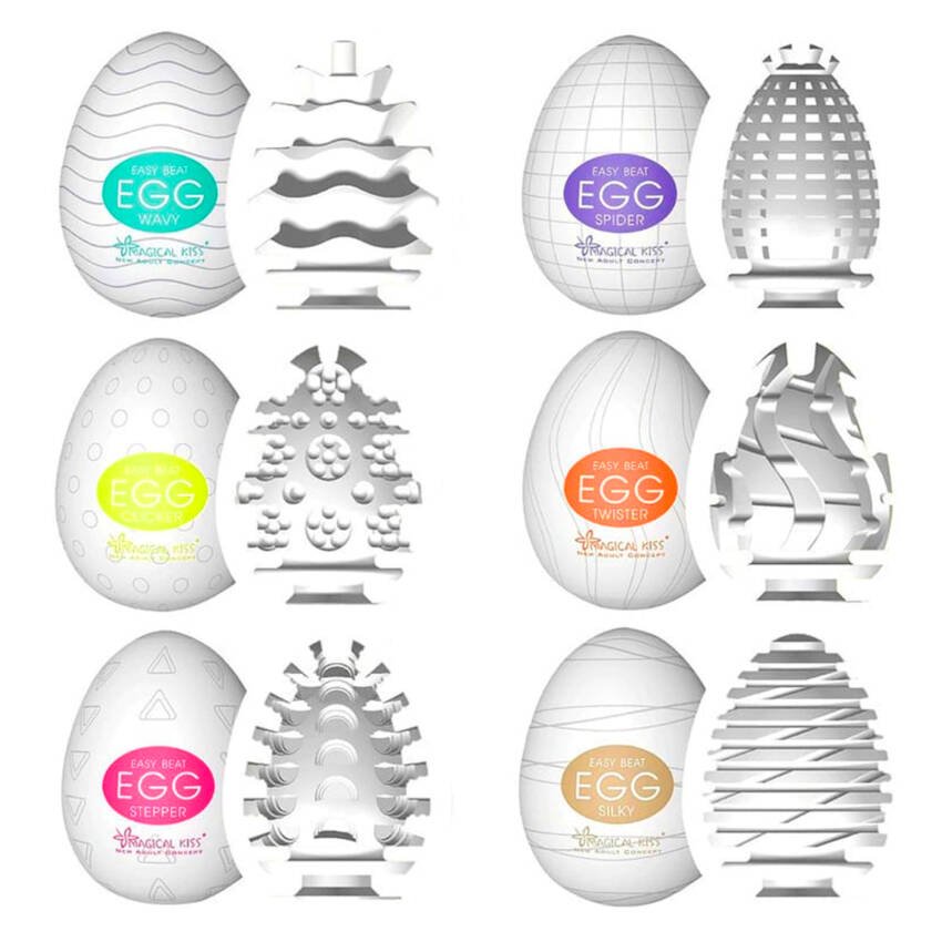 Masturbador masculino huevo con textura easy - Imagen de 3
