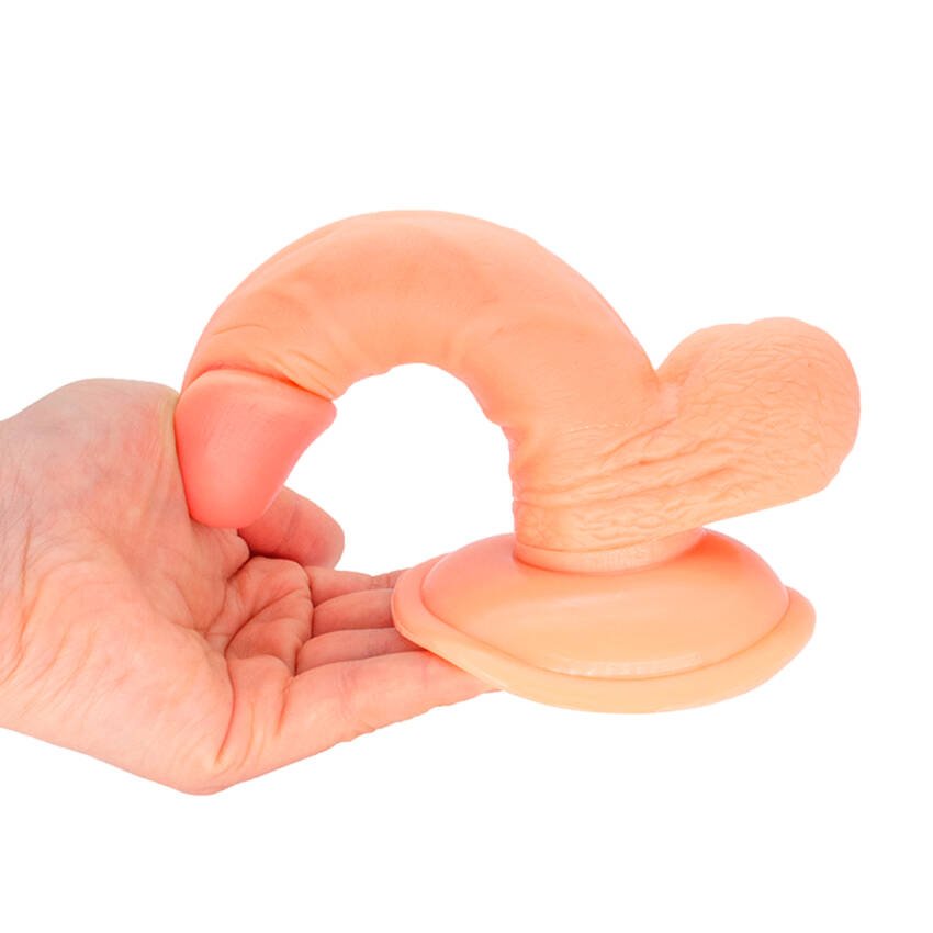 Dildo realista con sopapa - 16 x 3,3 cm - Imagen de 2
