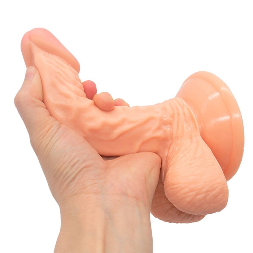 Dildo realista con sopapa - 16 x 3,6 cm - Imagen de 2