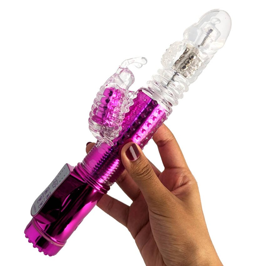 Vibrador rotador rabbit con carga usb - Imagen de 2