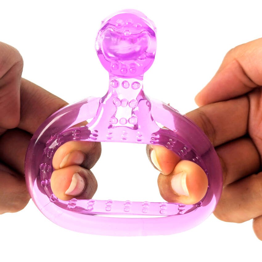 Anillo doble con bala vibradora y estimulador de clítoris - Imagen de 2