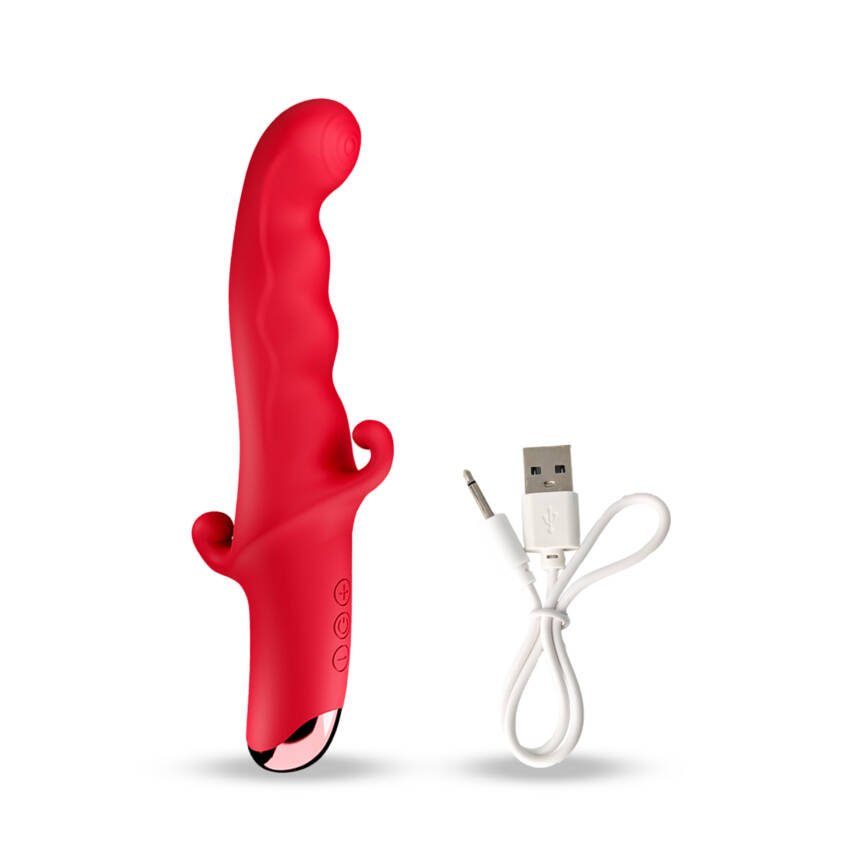 Vibrador con múltiple estimulación - carga usb - Imagen de 4