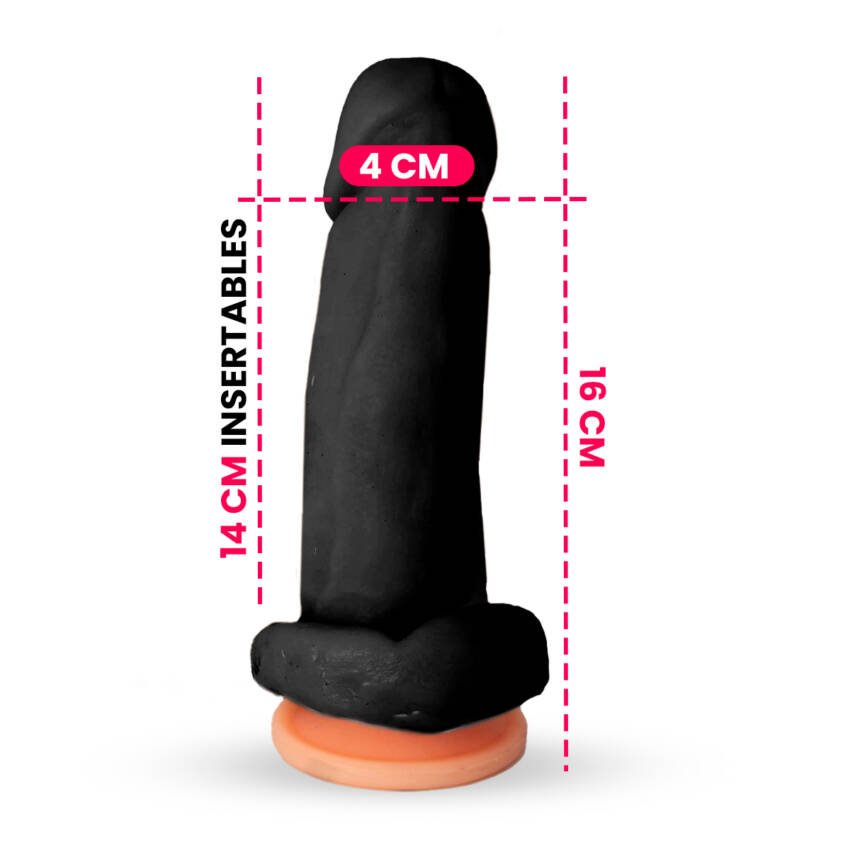 Dildo mini kong mulato - 16 x 4 cm - Imagen de 2