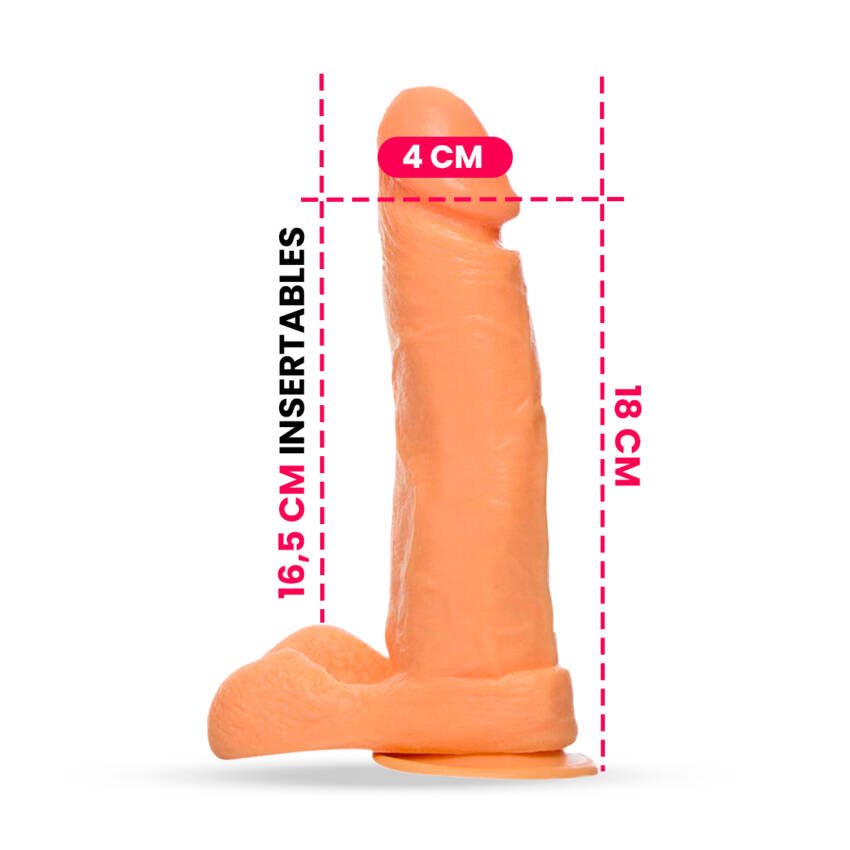 Dildo Emperador - 18 x 4 cm - Imagen de 2