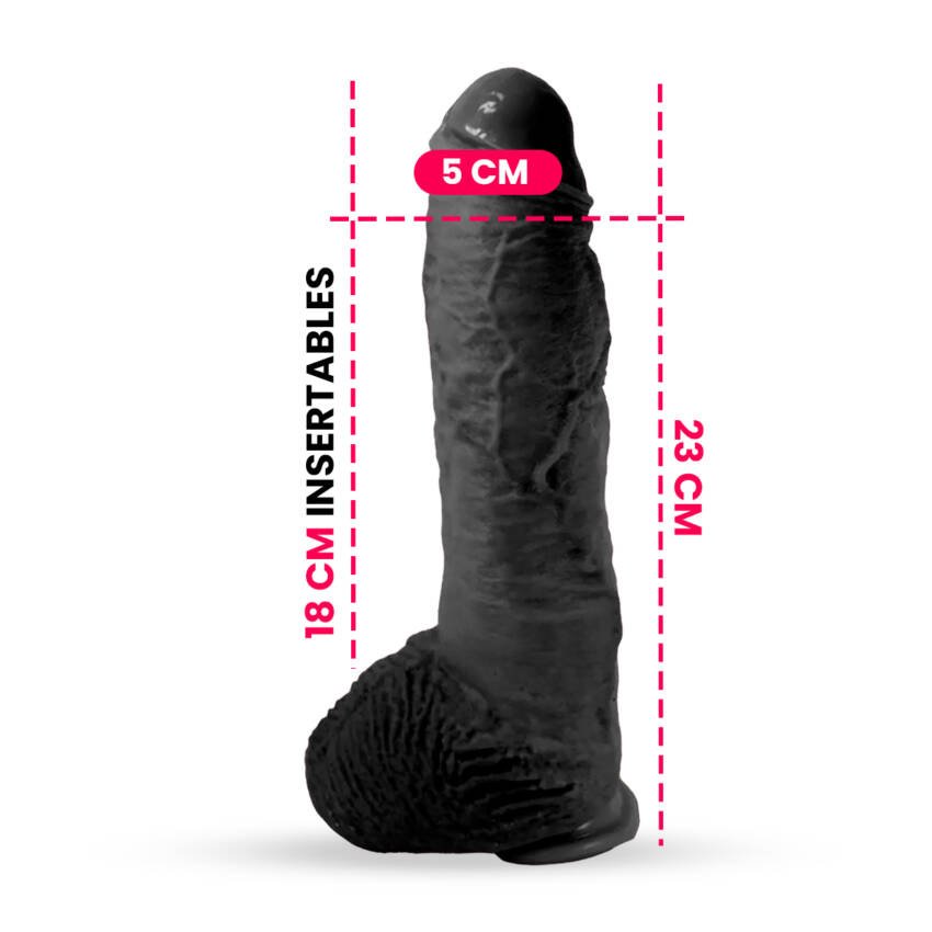 Dildo sean michael mulato - 23 x 5 cm - Imagen de 3