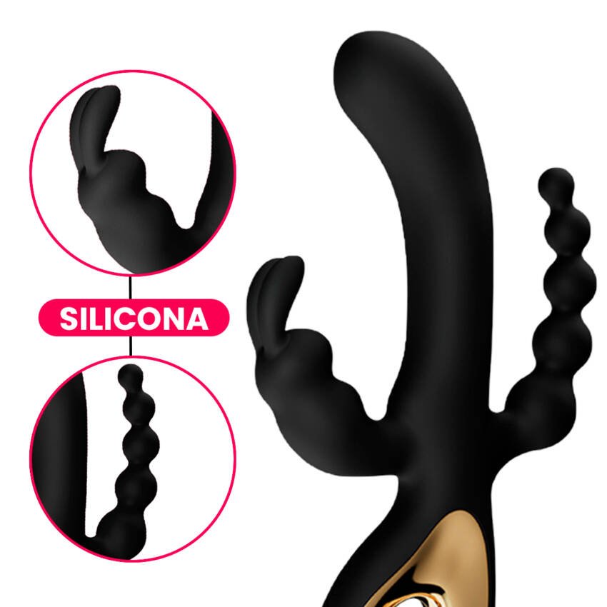Vibrador con triple estimulación - premium - Imagen de 3