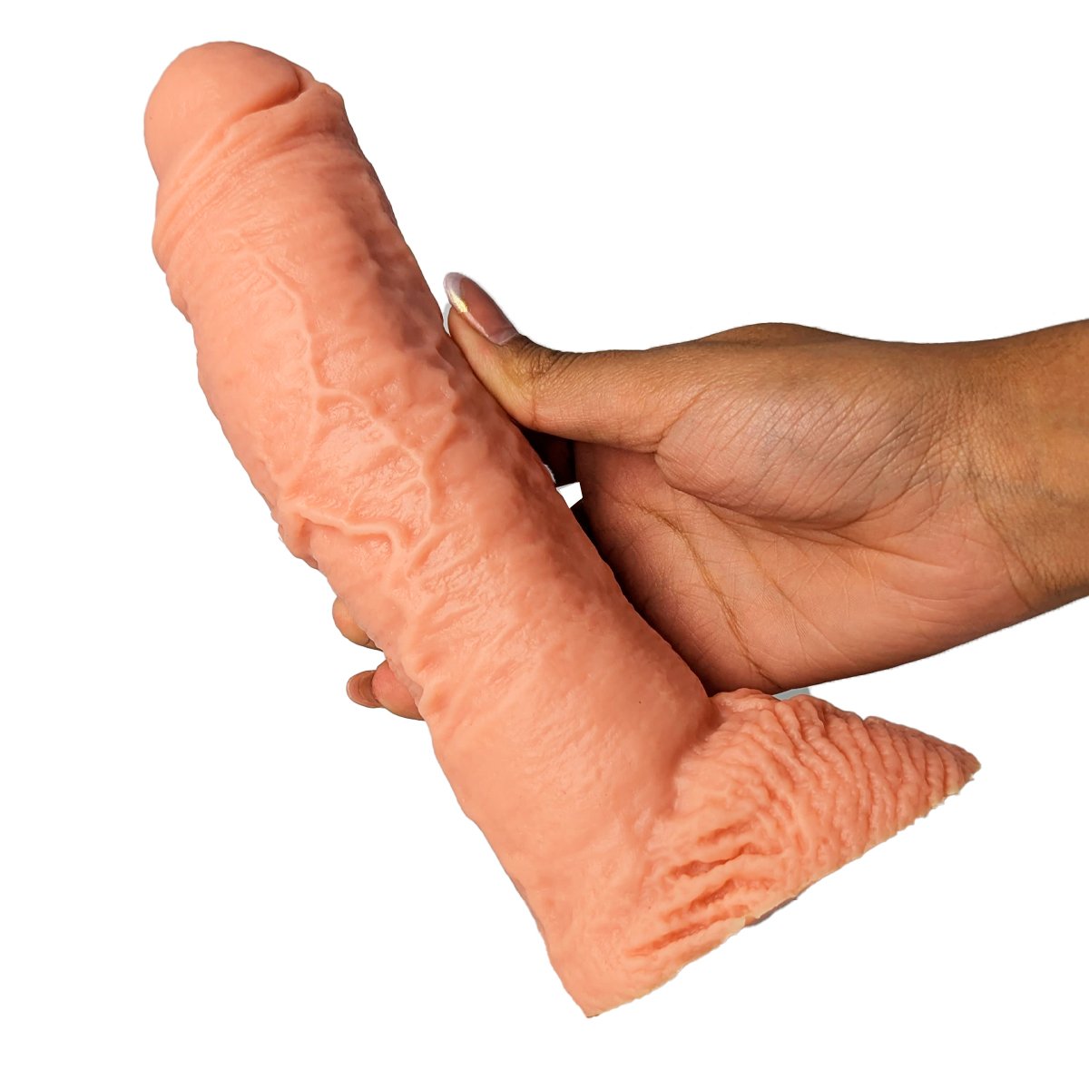 Consolador realístico 23 x 5 cm de silicona premium-NUDE - Imagen de 2