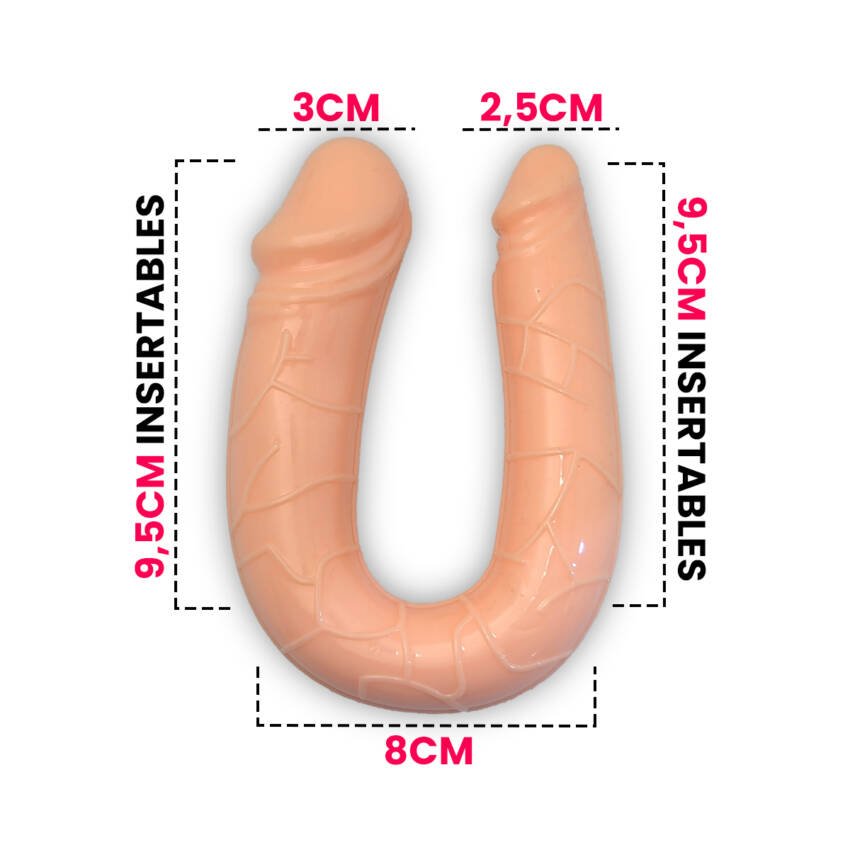 Dildo para doble penetración - anal y vaginal - Imagen de 3