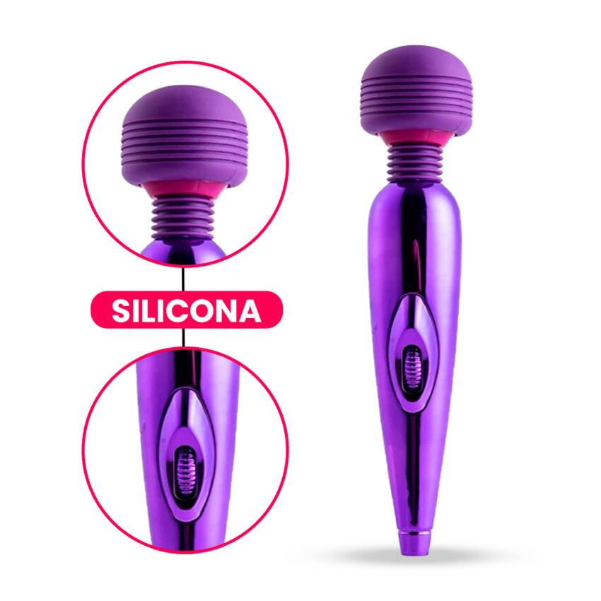 Masajeador vibrador con carga USB - Imagen de 4