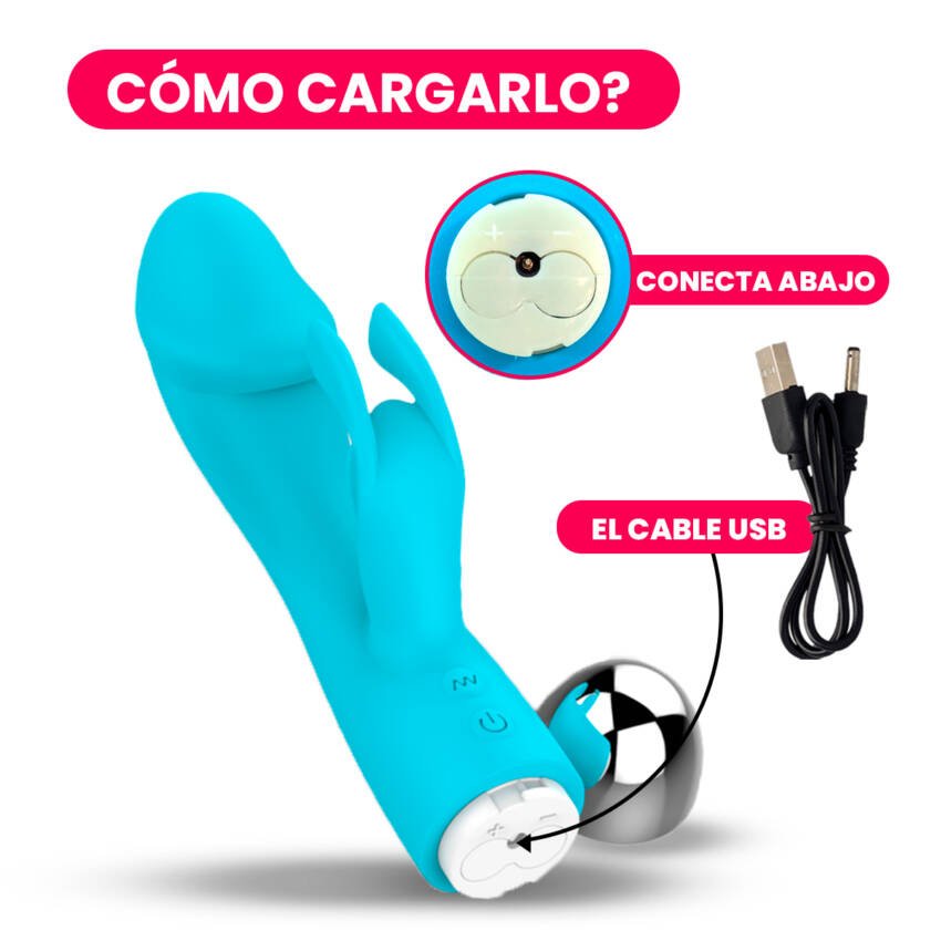 G-spot vibrador rabbit con 30 frecuencias - Imagen de 3