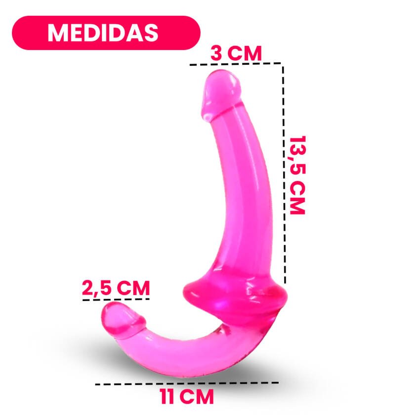 Consolador doble - strap on - Imagen de 2