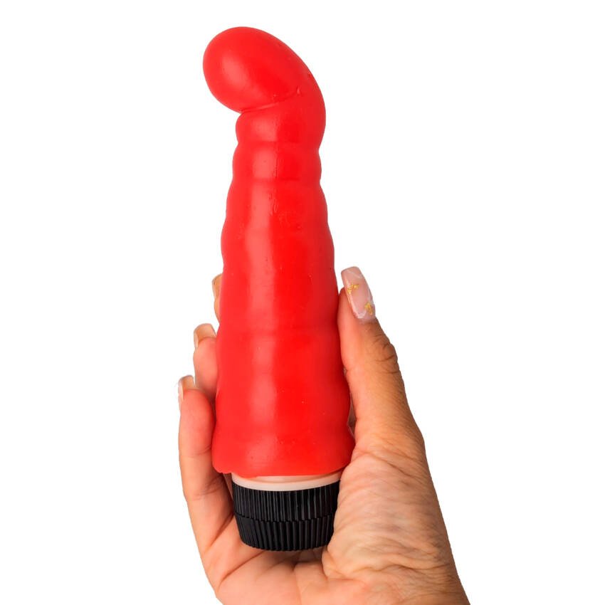 Dildo vibrador de oruga - 17 x 4 cm - Imagen de 2