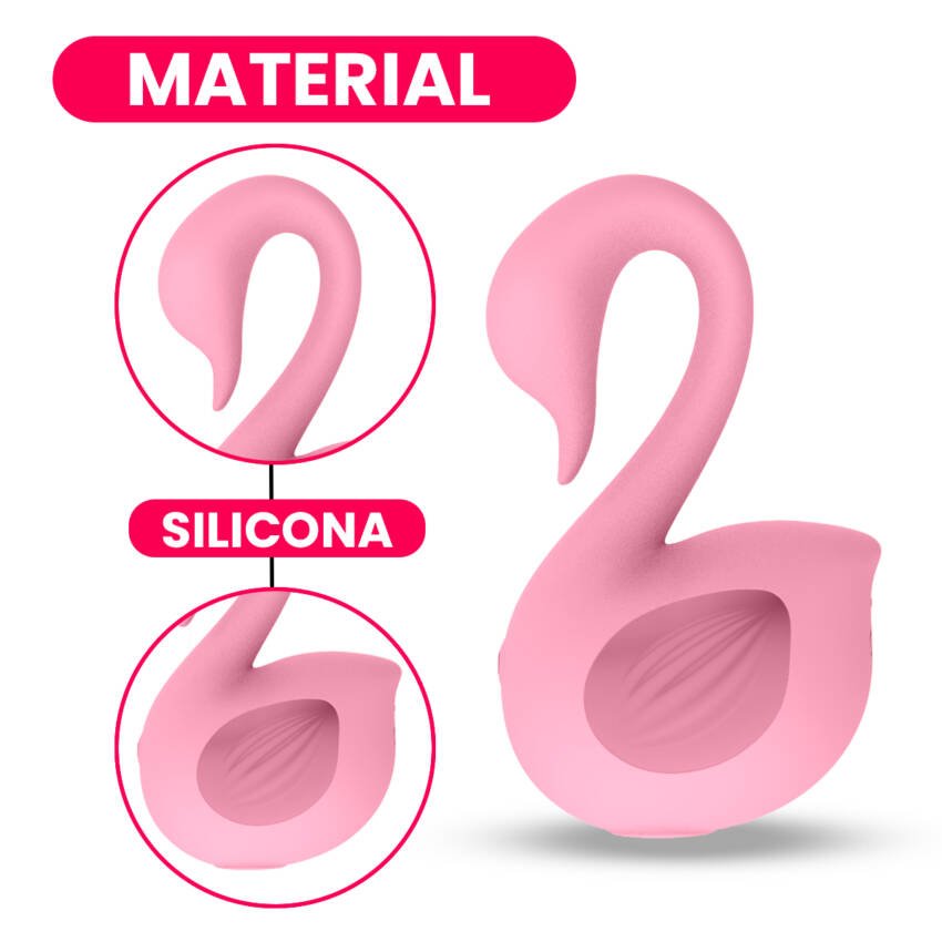 Cisne vibrador-succionador de clítoris y pezones - Imagen de 4
