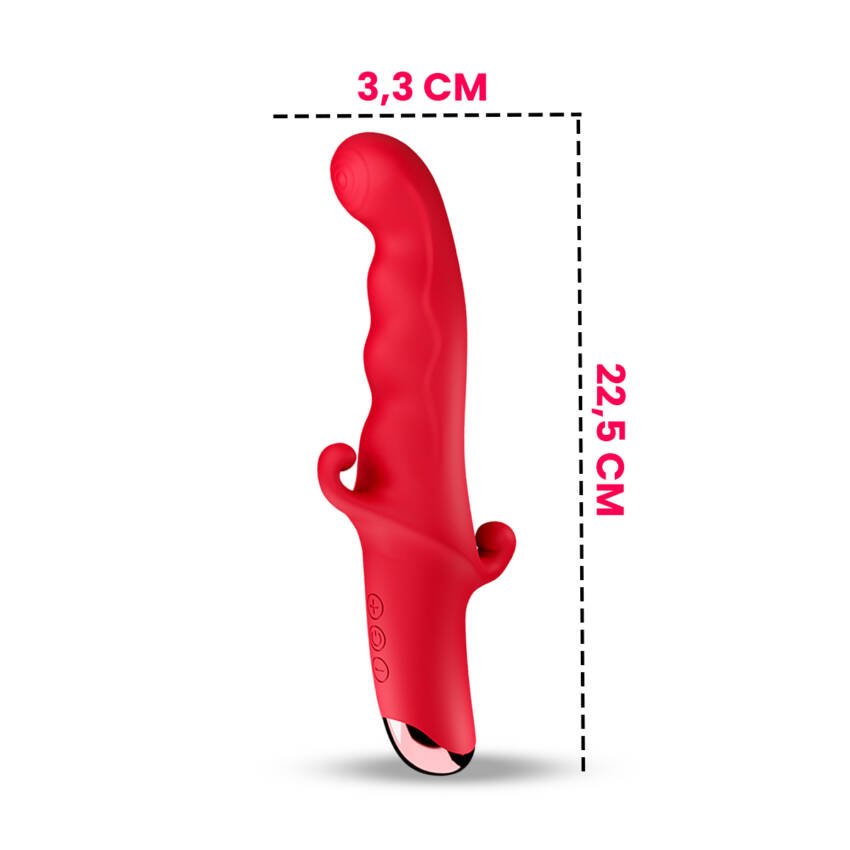 Vibrador con múltiple estimulación - carga usb - Imagen de 2