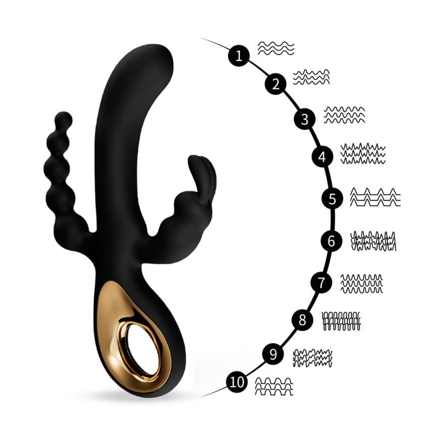 Vibrador con triple estimulación - premium - Imagen de 5
