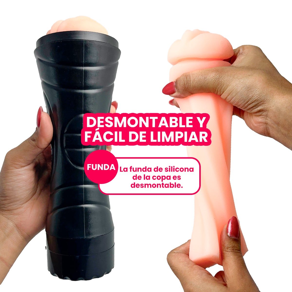 Masturbador masculino vibrador - vagina - Imagen de 5