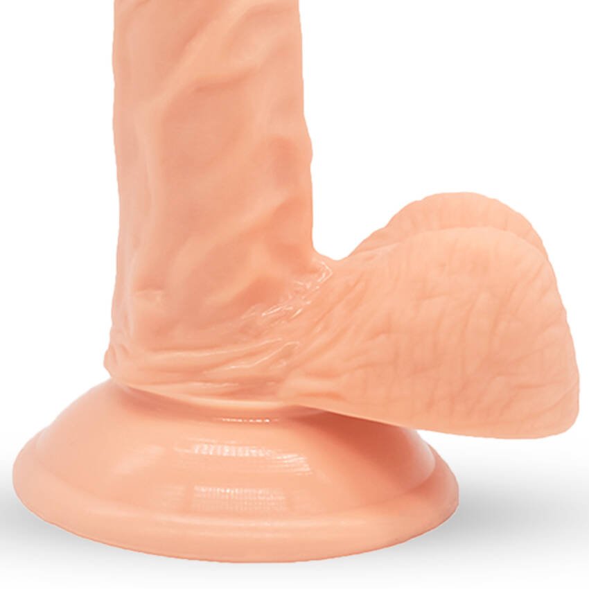 Dildo realista con sopapa - 16 x 3,6 cm - Imagen de 5