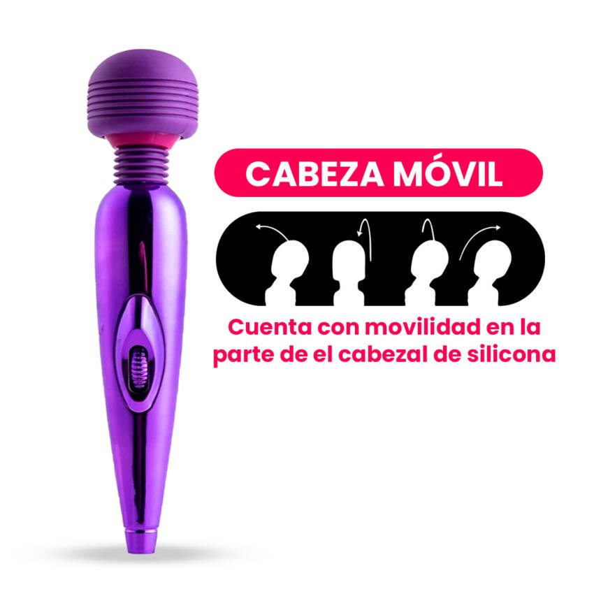 Masajeador vibrador con carga USB - Imagen de 3