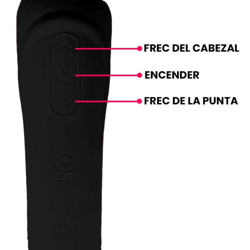Consolador vibrador de triple estimulación - Imagen de 5