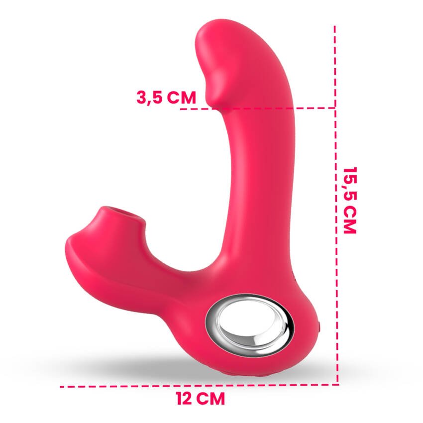 Vibrador succionador - doble estimulación - Imagen de 4