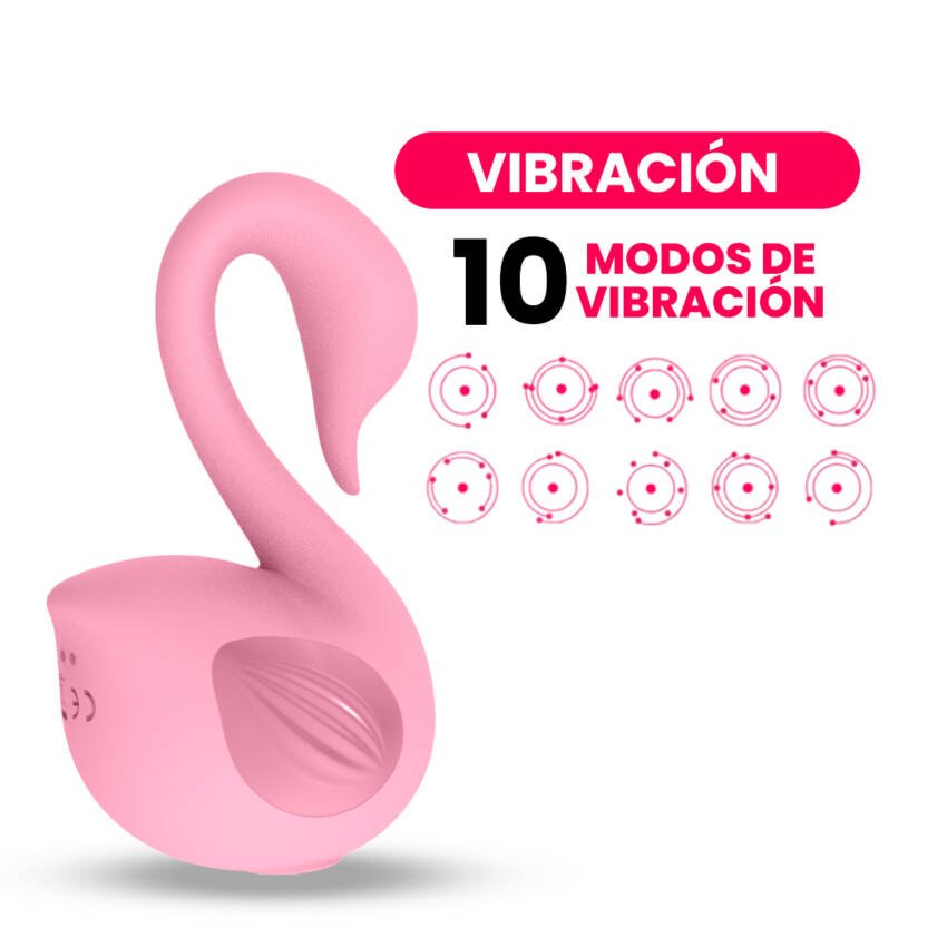 Cisne vibrador-succionador de clítoris y pezones - Imagen de 5