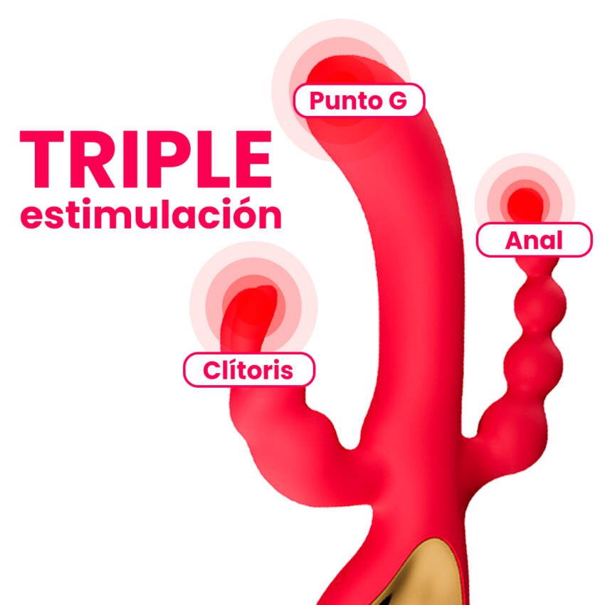 Vibrador con triple estimulación - premium - Imagen de 6