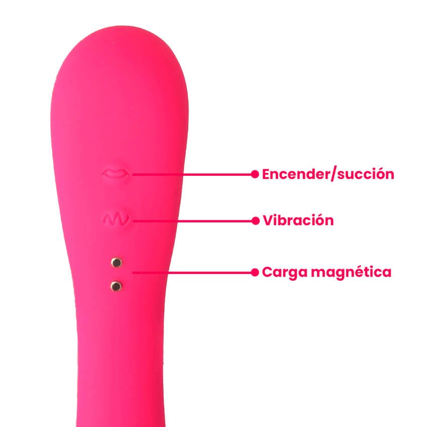 Vibrador succionador doble para punto g y clítoris - Imagen de 5