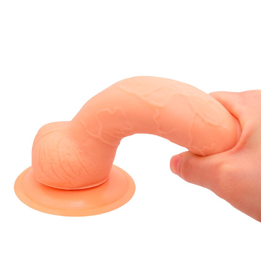 Dildo realista con sopapa - 17,5 x 4 cm - Imagen de 2