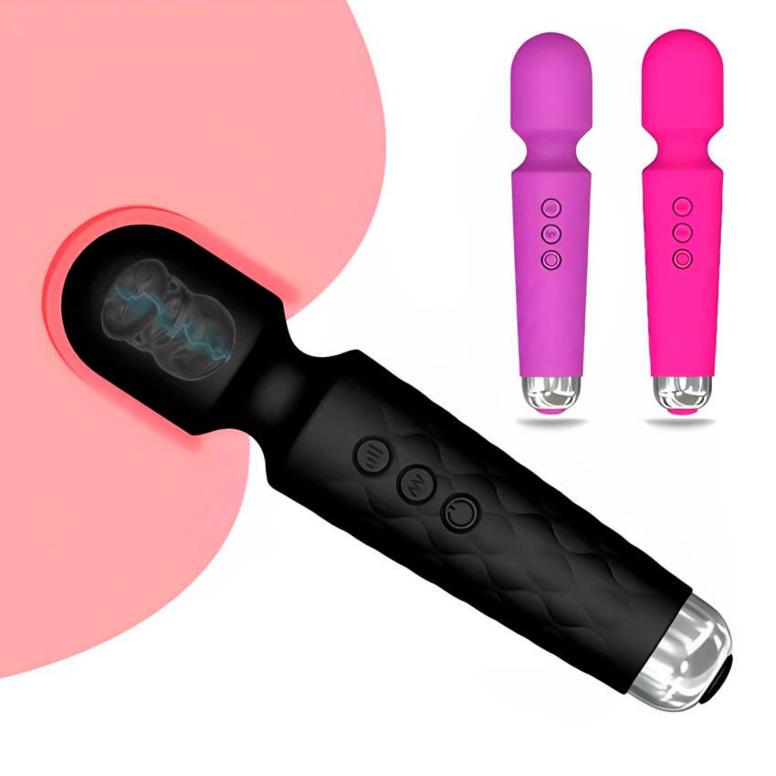 Masajeador vibrador de silicona con carga USB - Imagen de 6