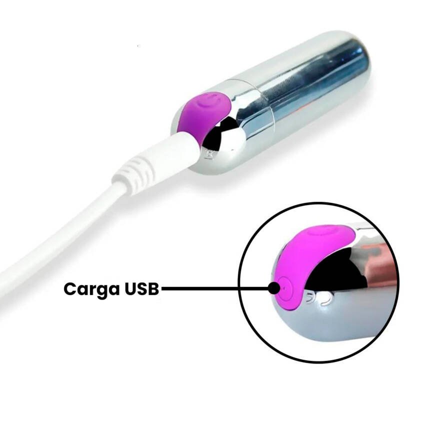 Bala vibradora con carga usb - Imagen de 6