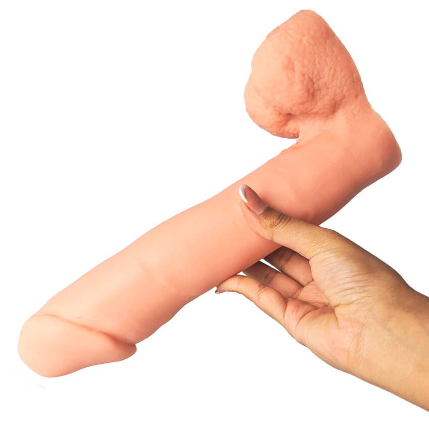 Consolador gigante macizo premium 27 x 6 cm-Nude - Imagen de 5