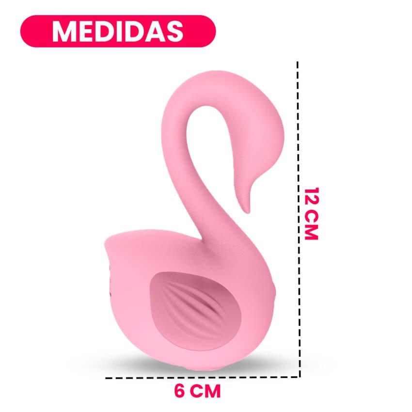Cisne vibrador-succionador de clítoris y pezones - Imagen de 2