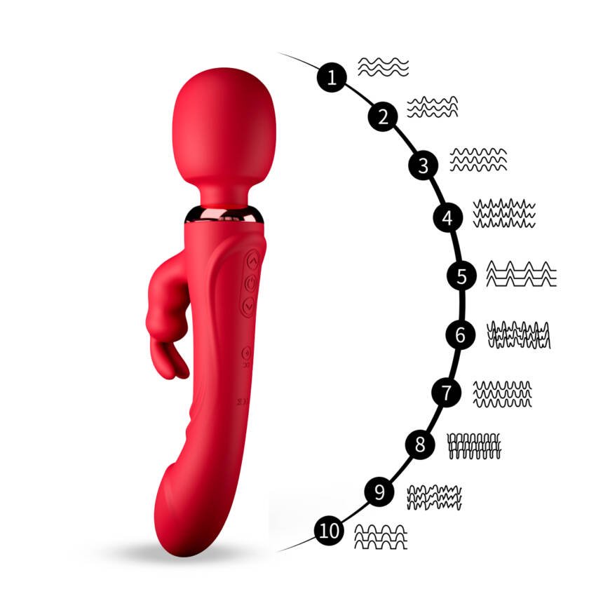 Consolador vibrador de triple estimulación - Imagen de 6
